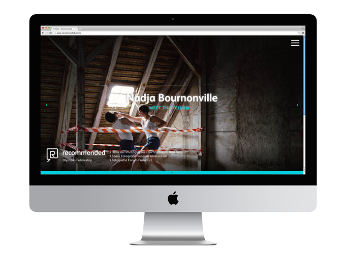 Das Webdesign für Olympus in der Full Screen Ansicht