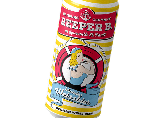 ondesign erstellt Packaging für Biermarke Reeper B. - Sorte blondes Weißbier